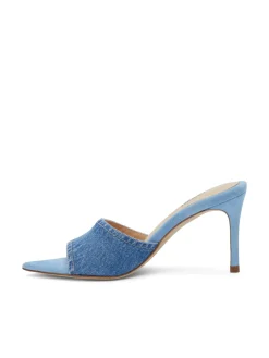 L'AGENCE Back in Stock|Resort Collection|Lolita Open Toe Mule Blue Denim