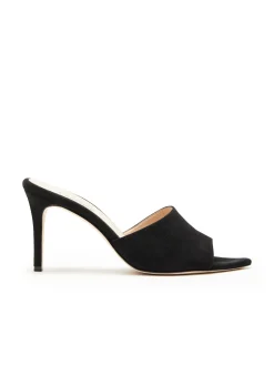 L'AGENCE Mules|Heels & Pumps|Lolita Open Toe Mule Black Suede
