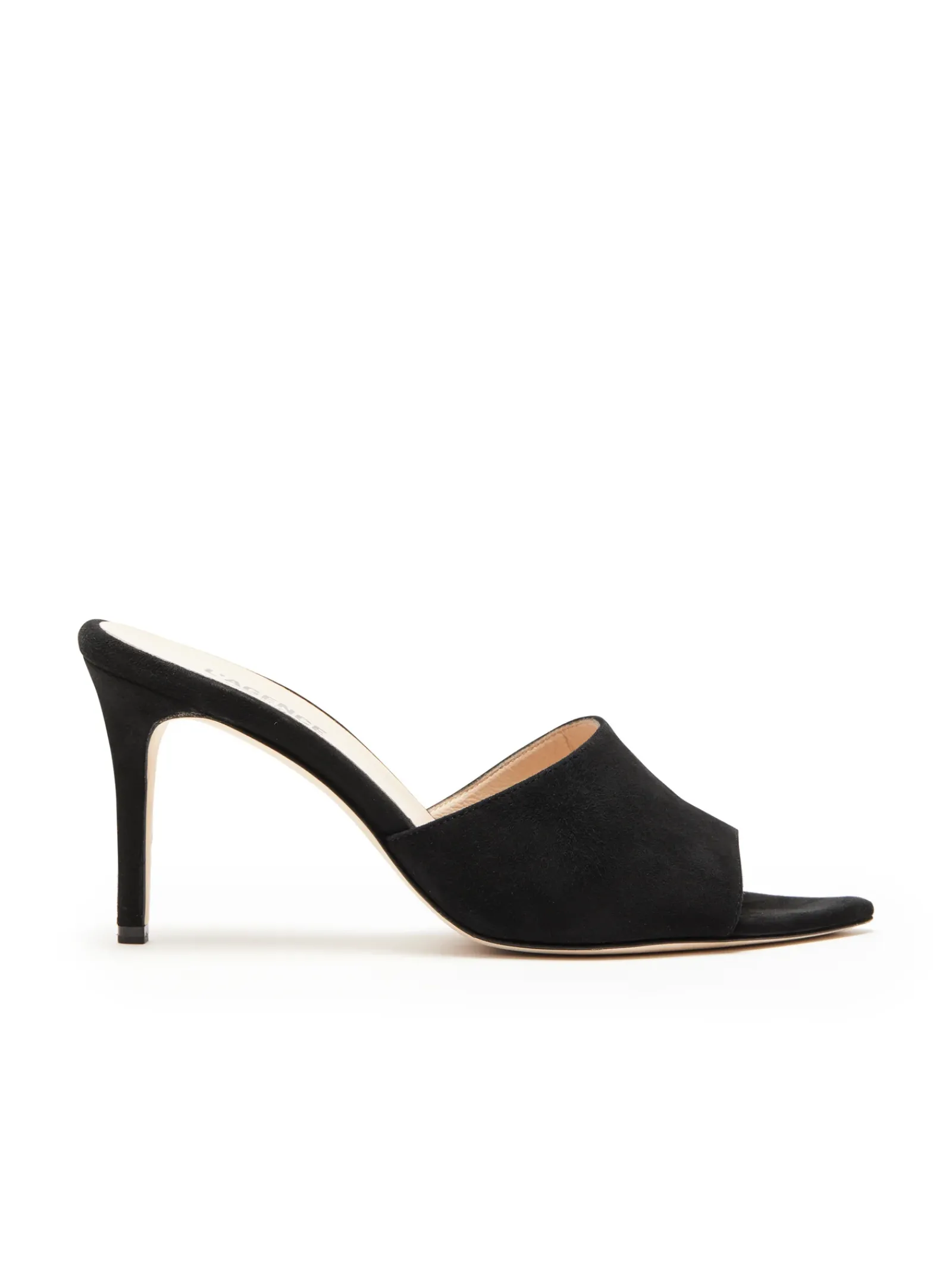 L'AGENCE Mules|Heels & Pumps|Lolita Open Toe Mule Black Suede