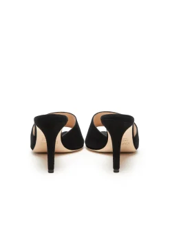 L'AGENCE Mules|Heels & Pumps|Lolita Open Toe Mule Black Suede