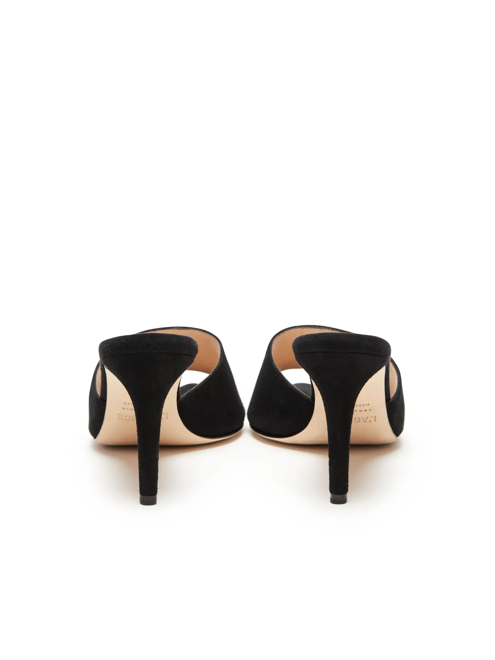 L'AGENCE Mules|Heels & Pumps|Lolita Open Toe Mule Black Suede