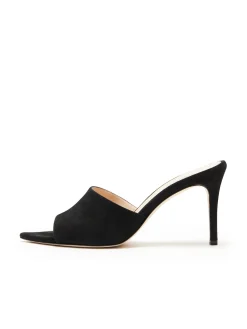 L'AGENCE Mules|Heels & Pumps|Lolita Open Toe Mule Black Suede