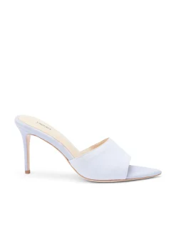 L'AGENCE Resort Collection|Mules|Lolita Open Toe Mule Lilac Denim