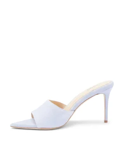 L'AGENCE Resort Collection|Mules|Lolita Open Toe Mule Lilac Denim
