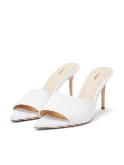 L'AGENCE Nouveau Whites|Resort Collection|Lolita Open Toe Mule White Denim