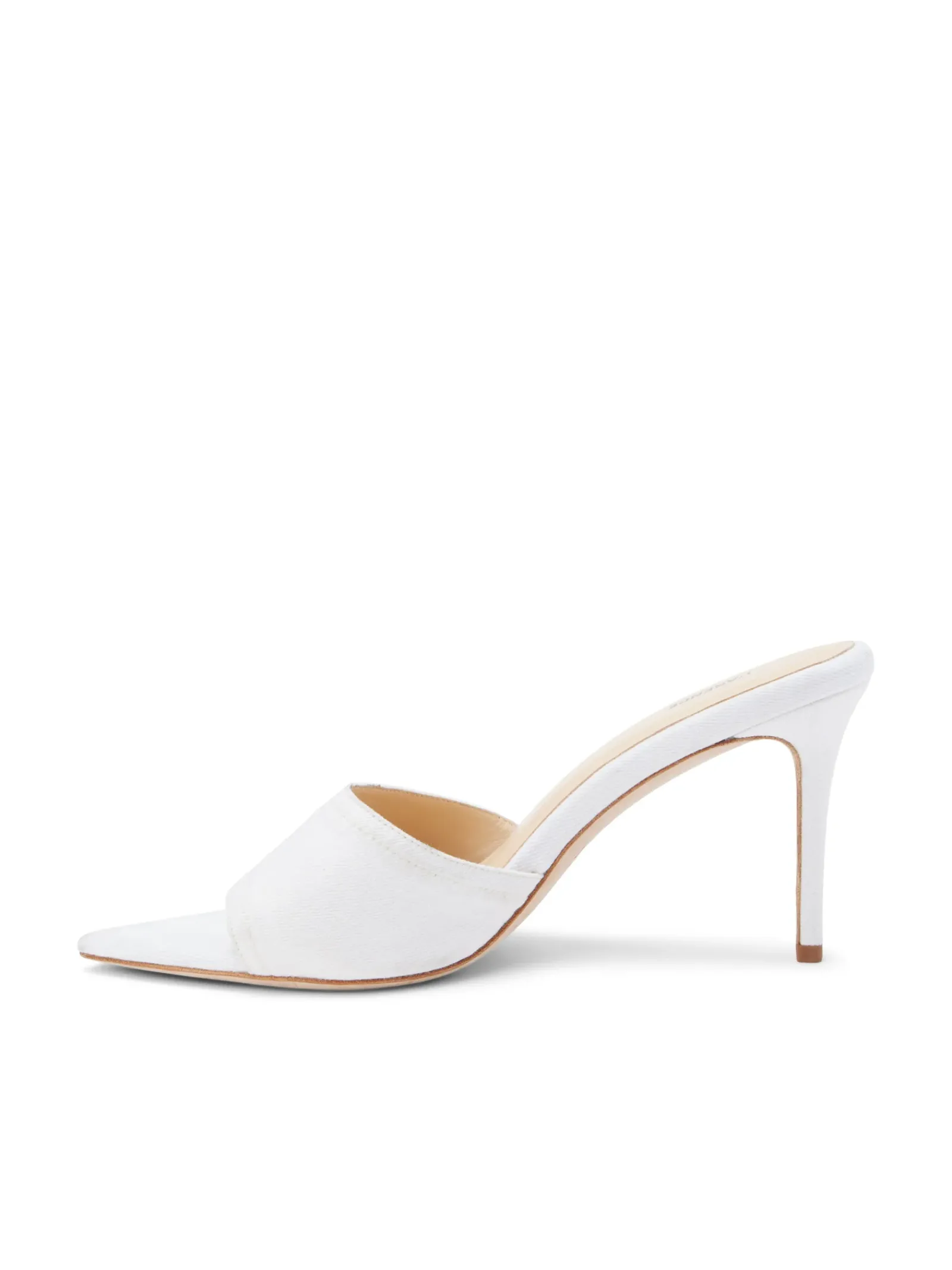 L'AGENCE Nouveau Whites|Resort Collection|Lolita Open Toe Mule White Denim