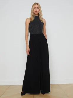 L'AGENCE All Things Black|Wide & Relaxed|Lorenza Jean Noir