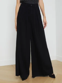 L'AGENCE All Things Black|Wide & Relaxed|Lorenza Jean Noir