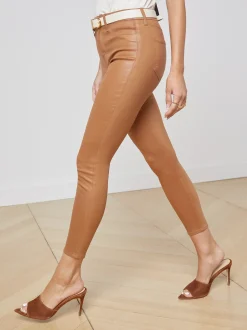 L'AGENCE Petite|Skinny|Margot Coated Skinny Jean Java Coated
