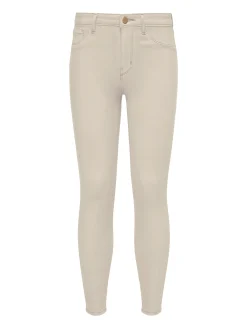 L'AGENCE Petite|Skinny|Margot Coated Skinny Jean Oat/Mothergoose Contrast Coated