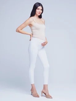 L'AGENCE Nouveau Whites|Online Exclusives|Margot Maternity Jean Blanc