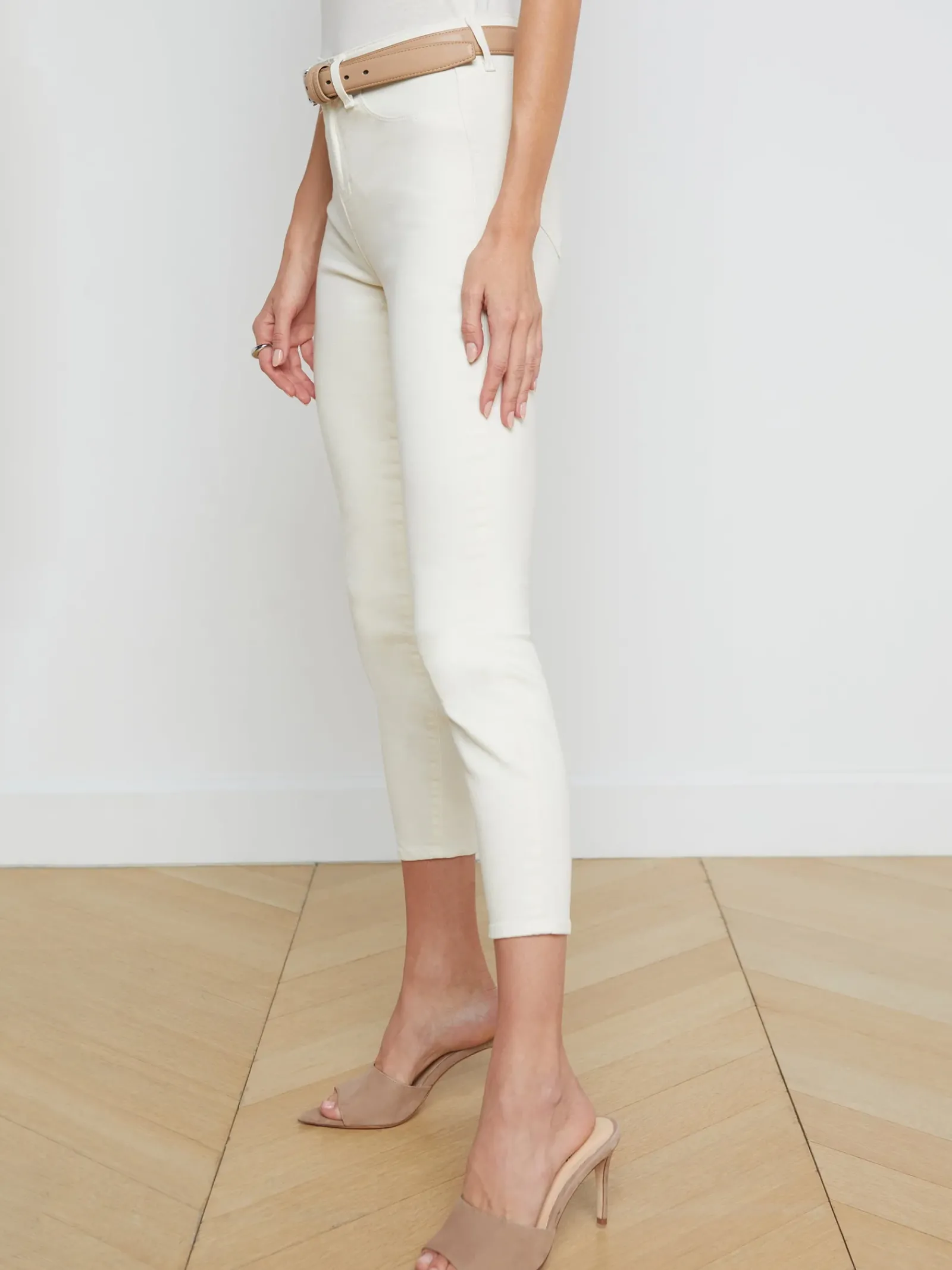 L'AGENCE Nouveau Whites|Petite|Margot Skinny Jean Vintage White