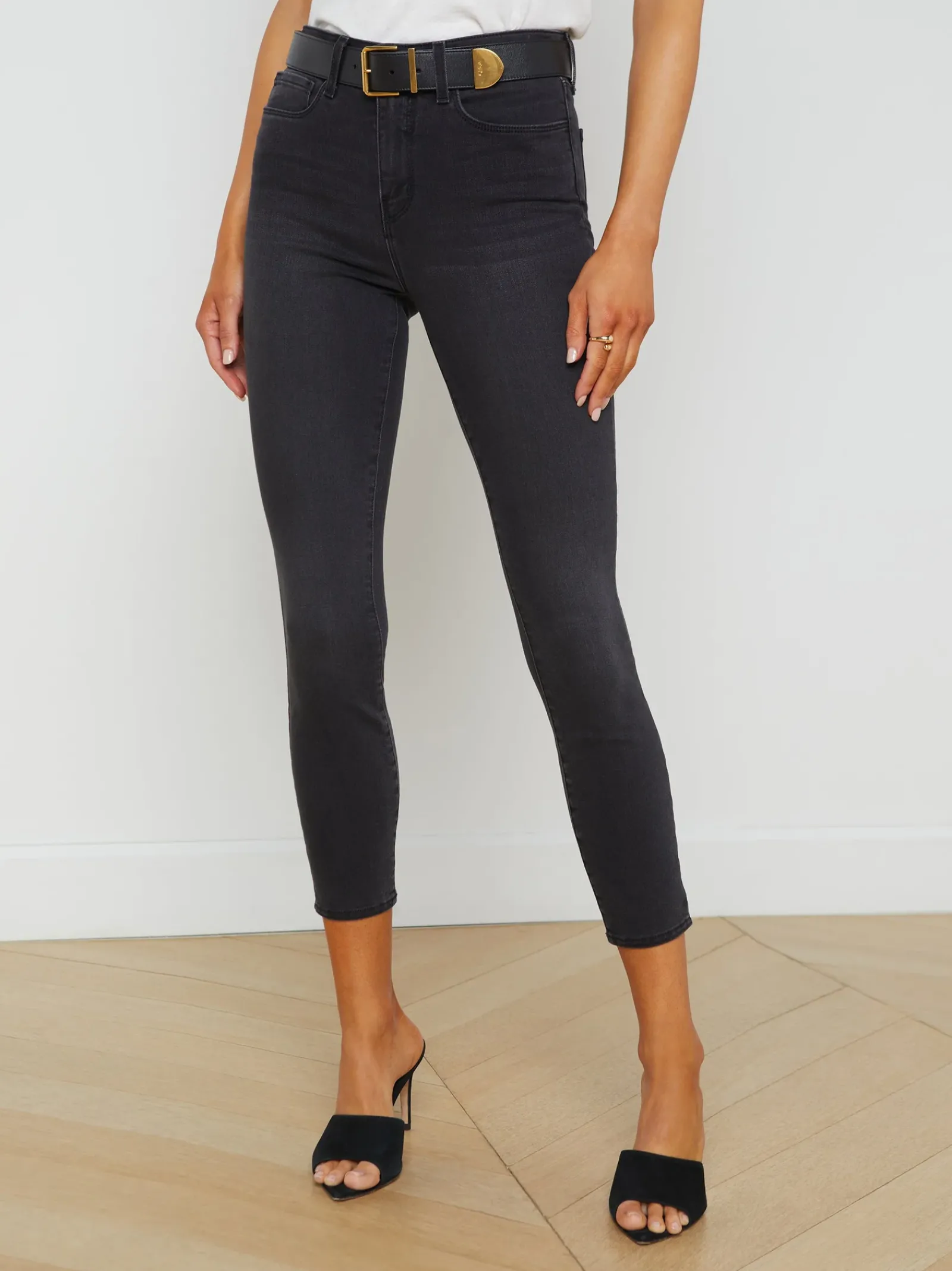L'AGENCE Petite|Skinny|Margot Skinny Jean Dark Graphite