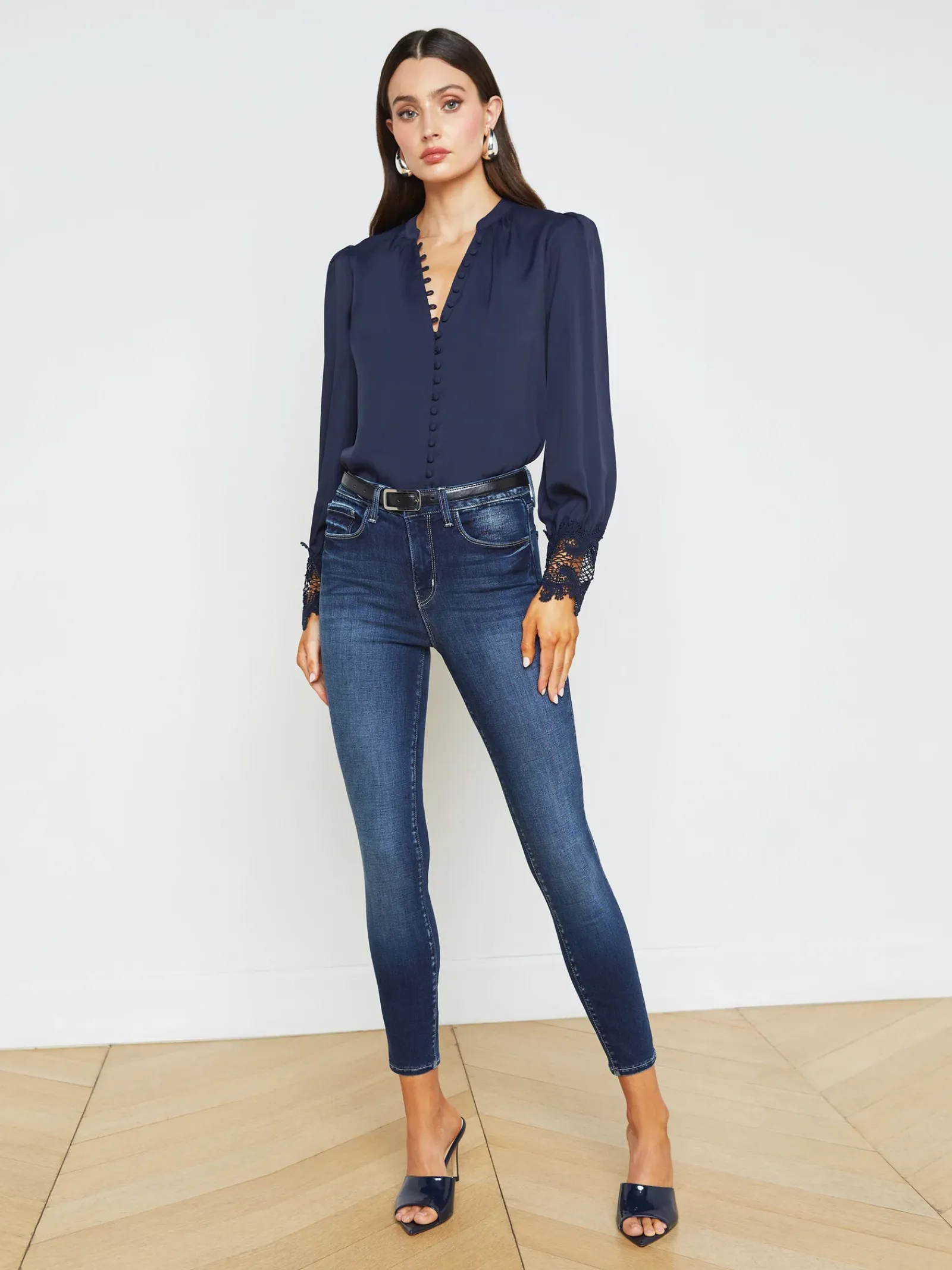 L'AGENCE Petite|Skinny|Margot Skinny Jean Columbia