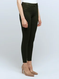 L'AGENCE Skinny|Coated Denim|Marguerite Coated Jean Army Coated