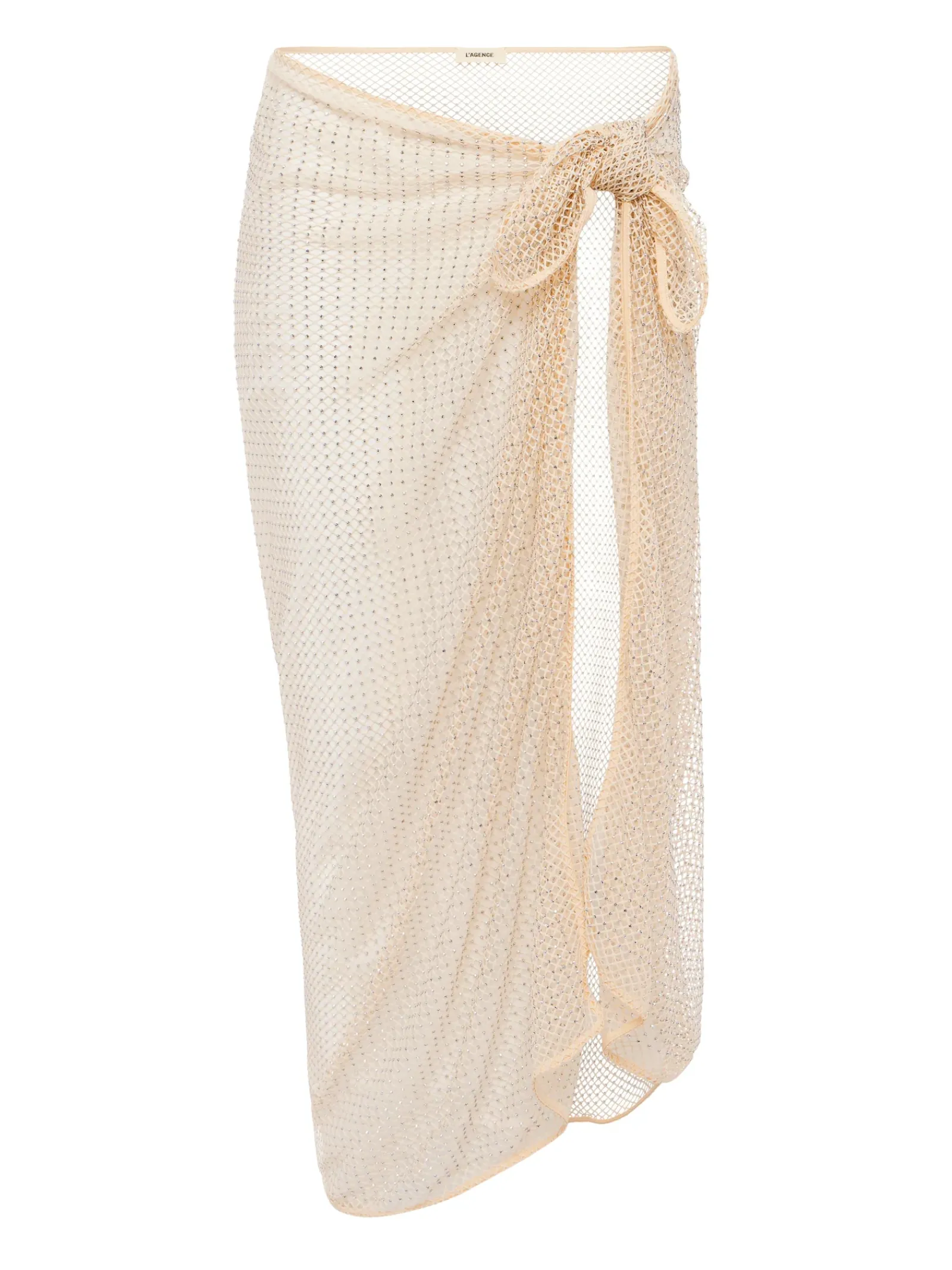 L'AGENCE Spring Collection|Swimwear|Maribel Mesh Pareo Champagne