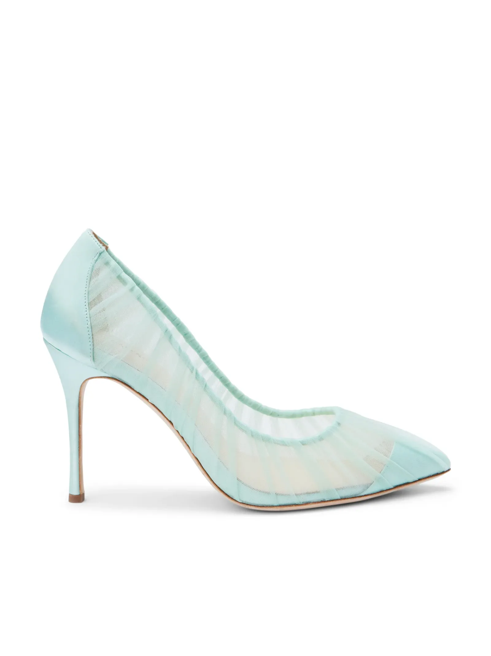 L'AGENCE Resort Collection|Heels & Pumps|Marie Pump Mint Tulle/Satin