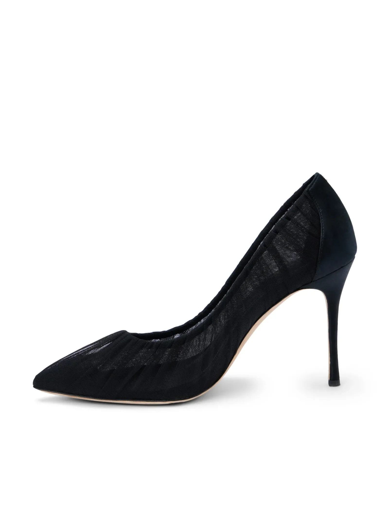 L'AGENCE Resort Collection|Heels & Pumps|Marie Pump Black Tulle/Satin
