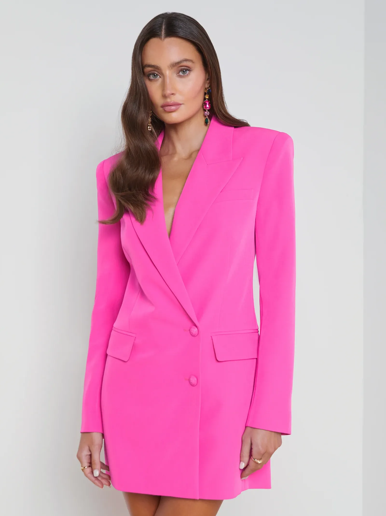 L'AGENCE Spring Collection|Dresses & Jumpsuits|Marlee Blazer Dress Rhodamine
