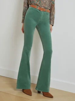 L'AGENCE Flare & Bootcut|Velvet Denim|Marty Velvet Jean Frosty Spruce