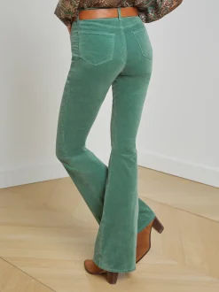 L'AGENCE Flare & Bootcut|Velvet Denim|Marty Velvet Jean Frosty Spruce