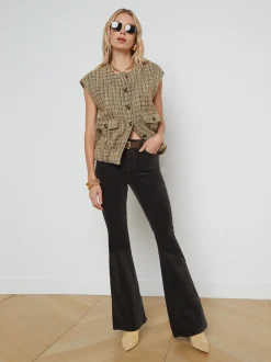 L'AGENCE Flare & Bootcut|Velvet Denim|Marty Velvet Jean Greystone