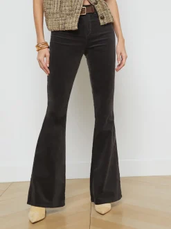 L'AGENCE Flare & Bootcut|Velvet Denim|Marty Velvet Jean Greystone