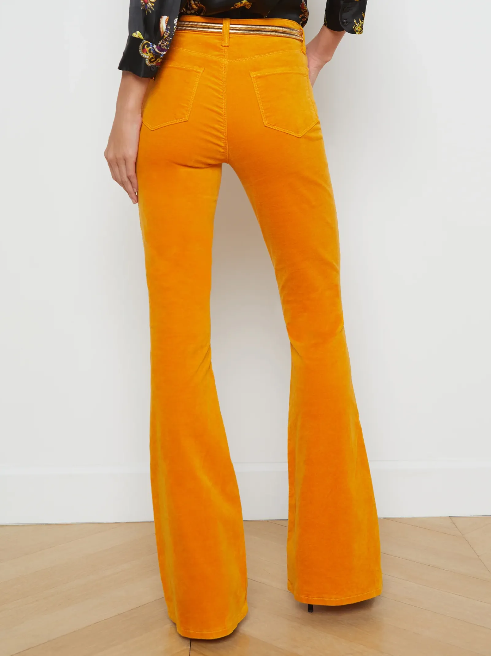 L'AGENCE Flare & Bootcut|Velvet Denim|Marty Velvet Jean Citrine