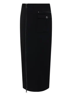 L'AGENCE All Things Black|Spring Collection|Maverick Zippered Pencil Skirt Black