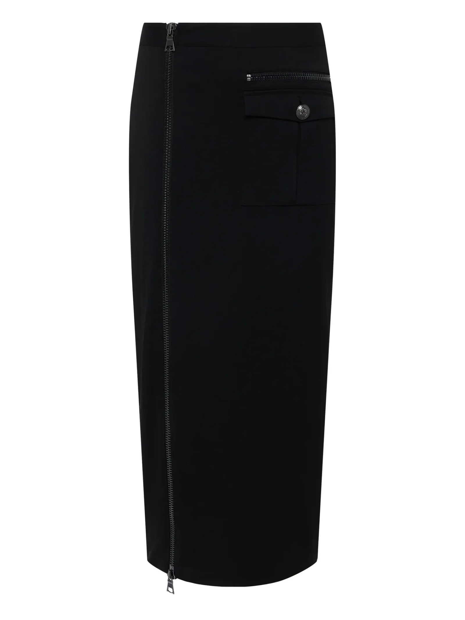 L'AGENCE All Things Black|Spring Collection|Maverick Zippered Pencil Skirt Black