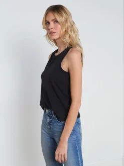 L'AGENCE All Things Black|Spring Collection|Mikaela Cotton Tank Black