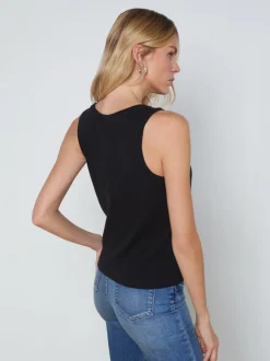 L'AGENCE All Things Black|Spring Collection|Mikaela Cotton Tank Black