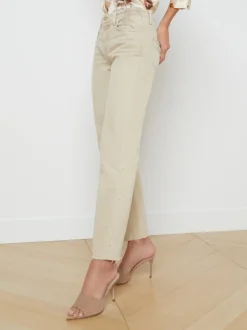 L'AGENCE Back in Stock|Resort Collection|Milana Slouchy Stovepipe Jean Sand Dune