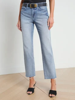 L'AGENCE Straight|Spring Collection|Milana Slouchy Stovepipe Jean Ravine