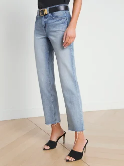 L'AGENCE Straight|Spring Collection|Milana Slouchy Stovepipe Jean Ravine
