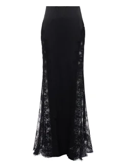 L'AGENCE All Things Black|Spring Collection|Minka Silk Lace Skirt Black