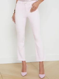 L'AGENCE Spring '24 Catalog|Petite|Mira Cropped Micro Boot Jean Lilac Snow