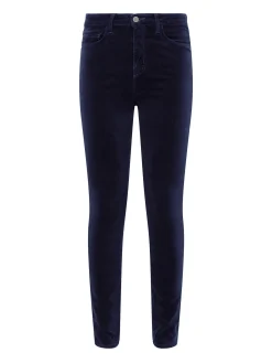 L'AGENCE Skinny|Velvet Denim|Monique Velvet Jean Dark Navy
