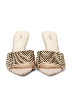 L'AGENCE Resort Collection|Mules|Narcise Open Toe Mule Macaroon Suede