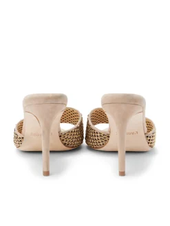 L'AGENCE Resort Collection|Mules|Narcise Open Toe Mule Macaroon Suede