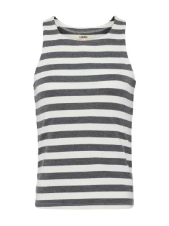 L'AGENCE Spring Collection|Camisoles & Tanks|Nia Racerback Tank Marengo/White Stripe