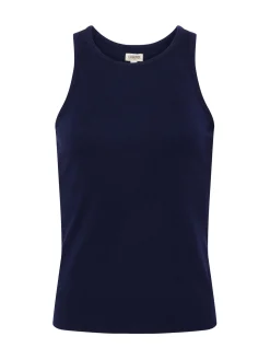 L'AGENCE Spring Collection|Camisoles & Tanks|Nia Ribbed Tank Deep Midnight
