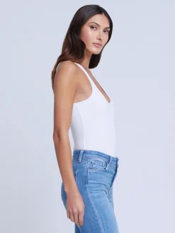 L'AGENCE Nouveau Whites|Back in Stock|Nica Bodysuit White