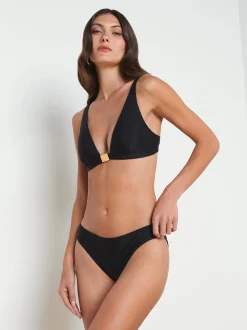 L'AGENCE Spring Collection|Swimwear|Nicole Bikini Bottom Black