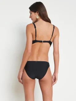 L'AGENCE Spring Collection|Swimwear|Nicole Bikini Bottom Black