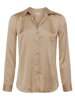 L'AGENCE Sets|Spring Collection|Nina Crinkle-Effect Blouse Cappuccino