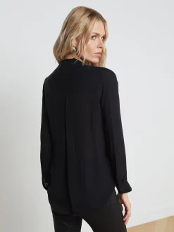 L'AGENCE All Things Black|Essentials|Nina Silk Blouse Black