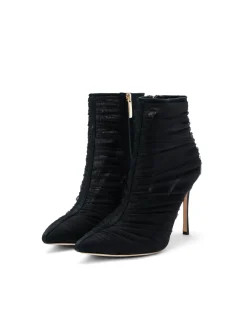L'AGENCE Resort Collection|Boots & Booties|Noemie Bootie Black Tulle/Satin