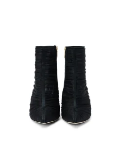 L'AGENCE Resort Collection|Boots & Booties|Noemie Bootie Black Tulle/Satin