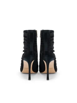 L'AGENCE Resort Collection|Boots & Booties|Noemie Bootie Black Tulle/Satin